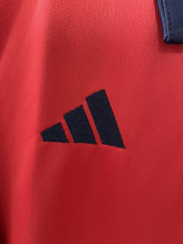 25/26 Munster Rugby Red with Navy and Grey Stripes Jersey