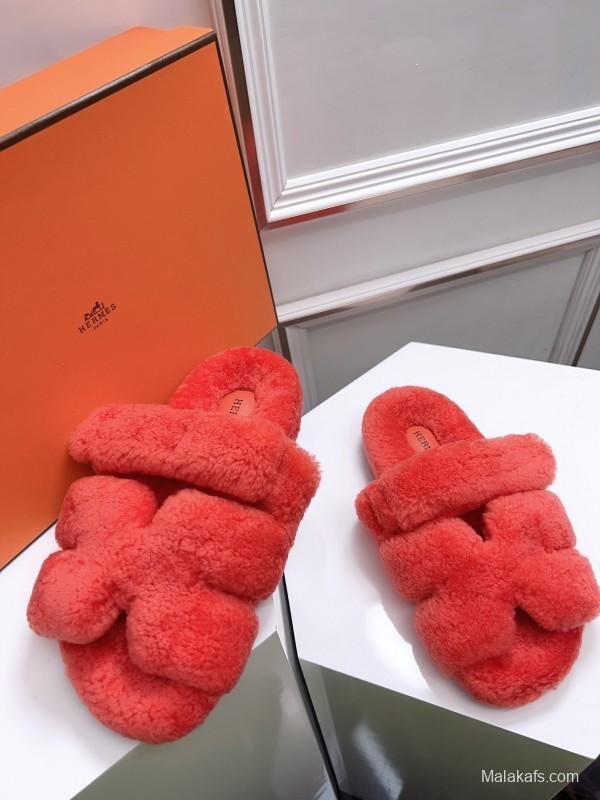 H Erijus Shoes Love Fur Slippers - LY00270