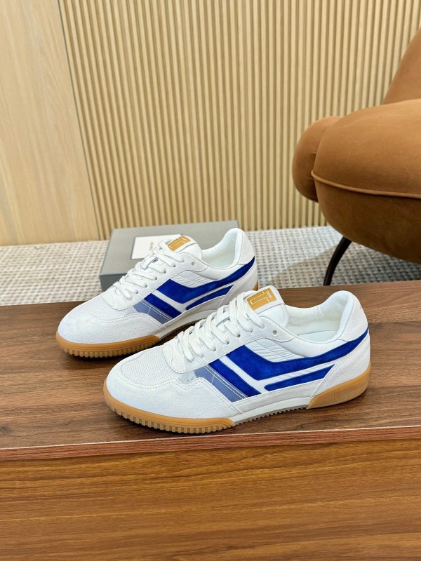 Tom Ford 2025 SS Casual Shoes with Classic Color Blocking and Imported Leather Insole - AS00350