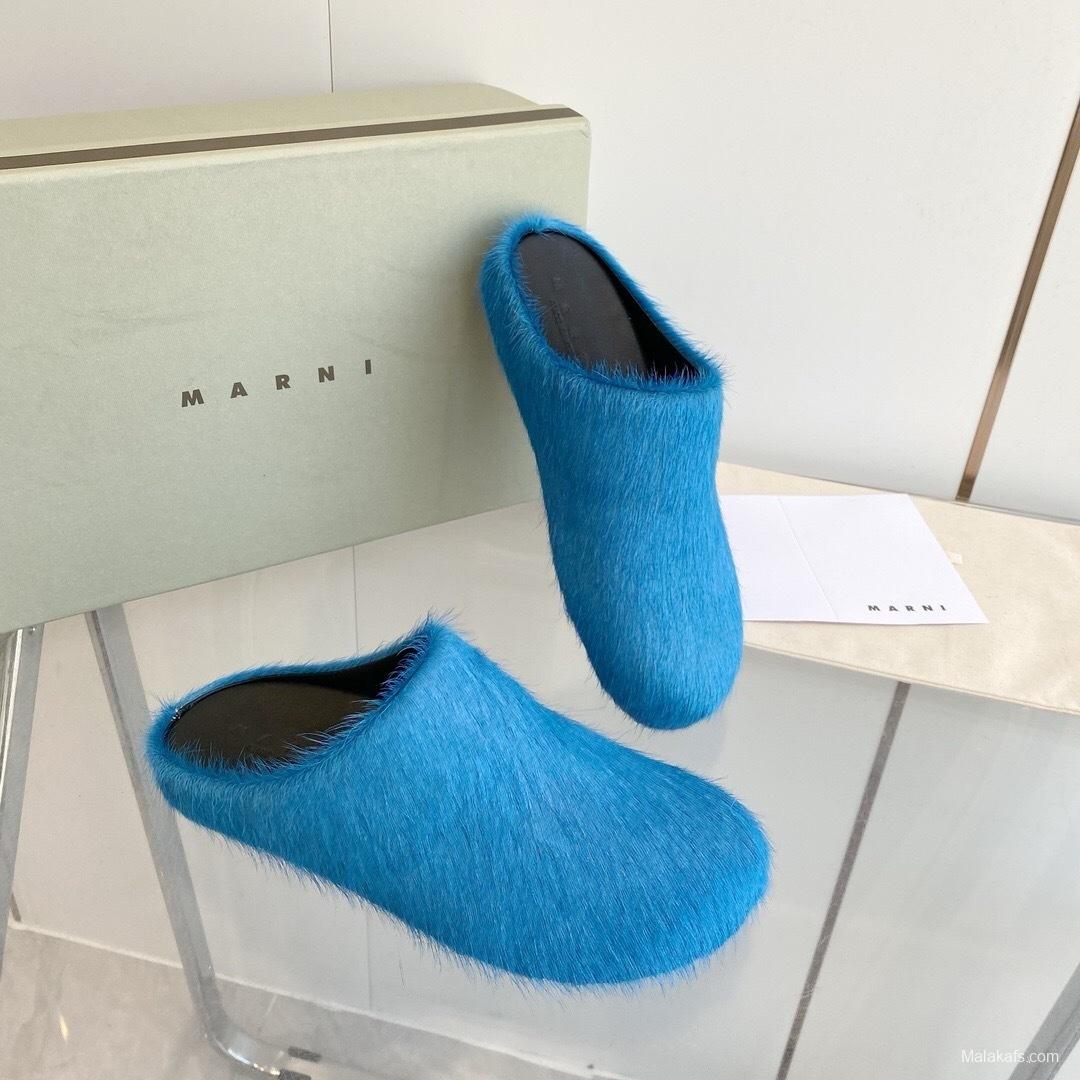 Marni 2025/SS Pony Hair Loafer Shoes - LY00