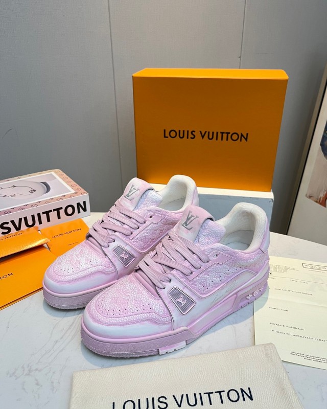 LV TRAINER Basketball Series Washed Sneakers - LY00430