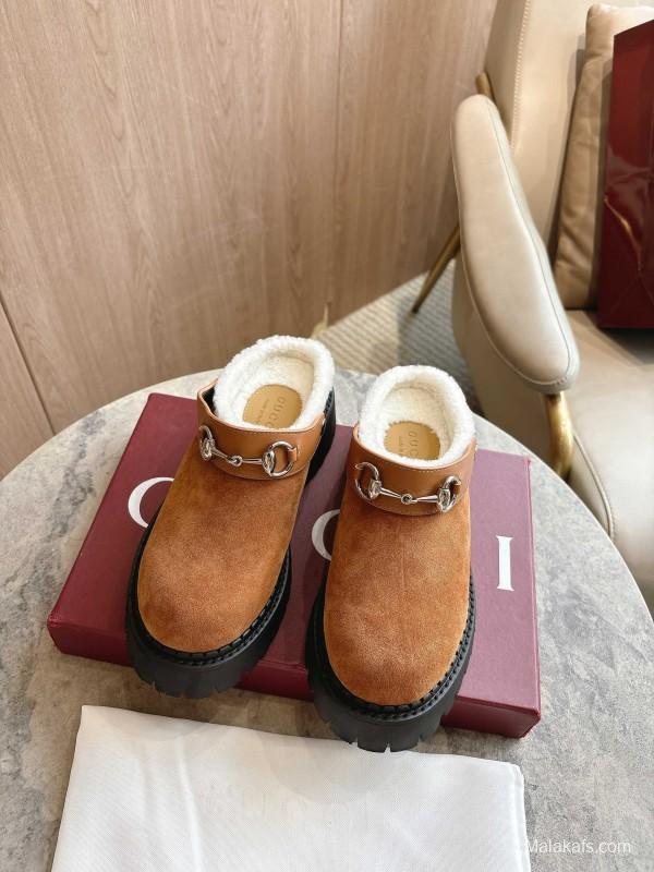 Gucci 2025 SS Mule Shoes with Horsebit Detail - LY00320