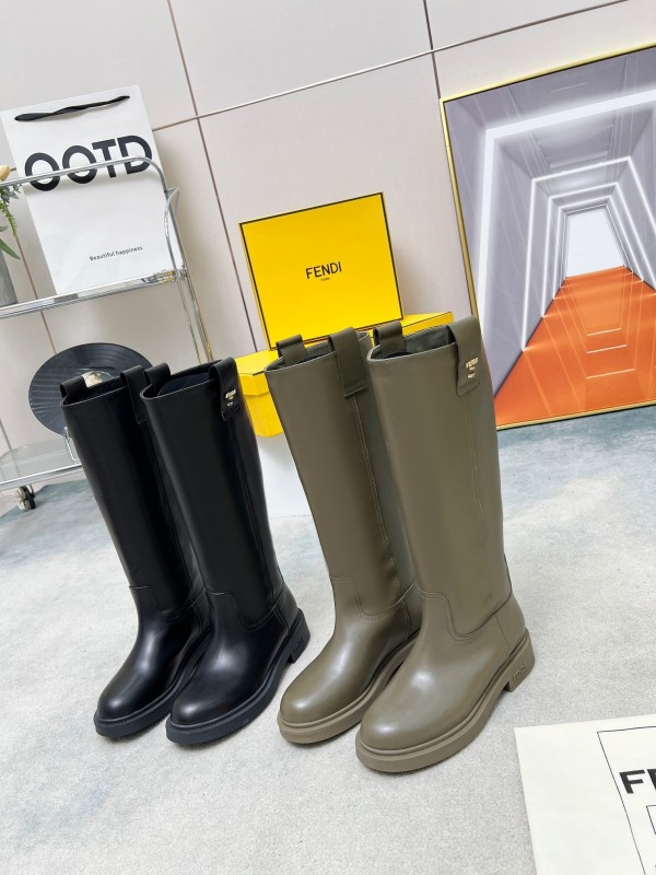 FENDI 2025/SS Fall/Winter Monogram Platform High-Top Boots - LY00480