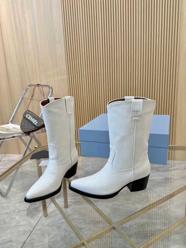 Prada Classic Pointed Toe Boots - LY00370/LY00440