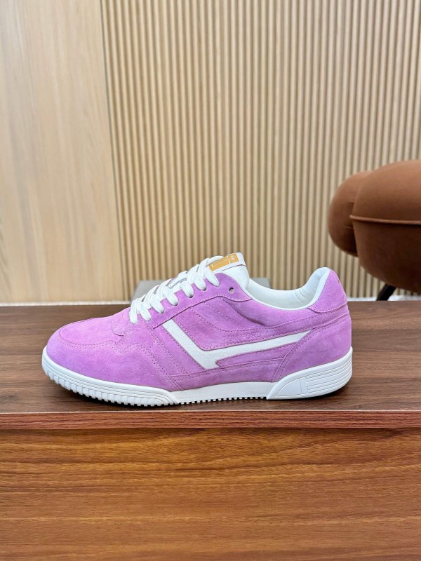 TOM FORD 2025 SS Casual Sneakers with Classic Color Blocking and Imported Leather Insole - AS00350
