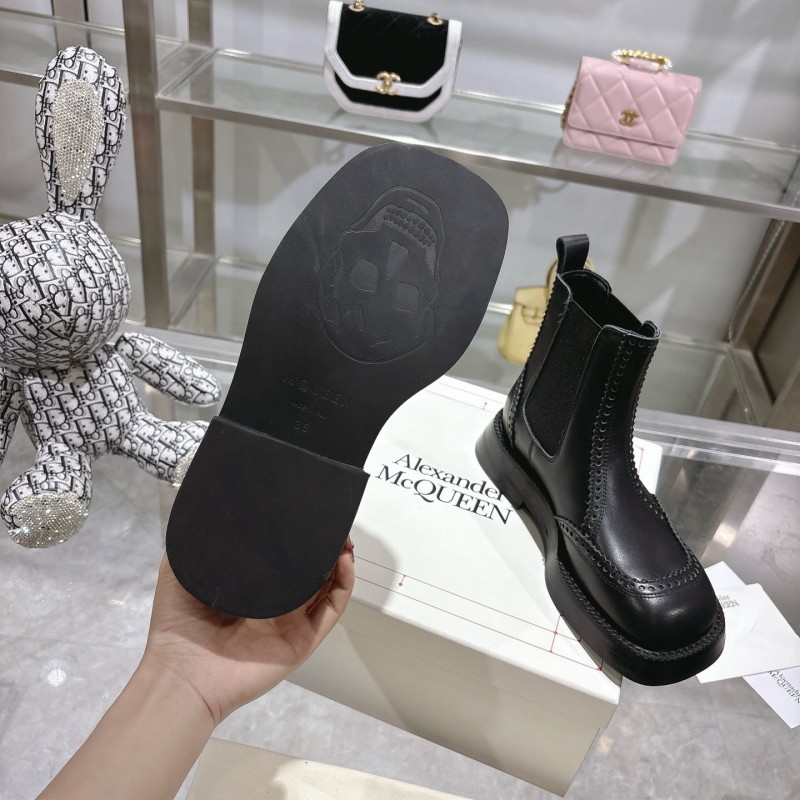 Alexander McQUEEN 2025 SS Retro Chelsea Ankle Boots - KFY00340/KFY00350