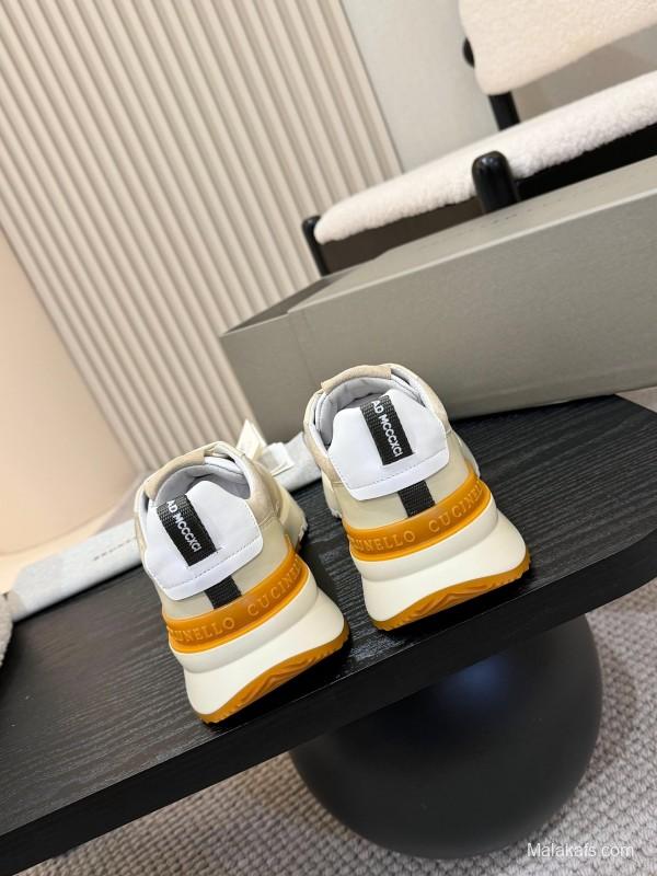 Brunello Cucinelli Casual Sneakers with Seasonal Colors and Leather Lining - KFY00320