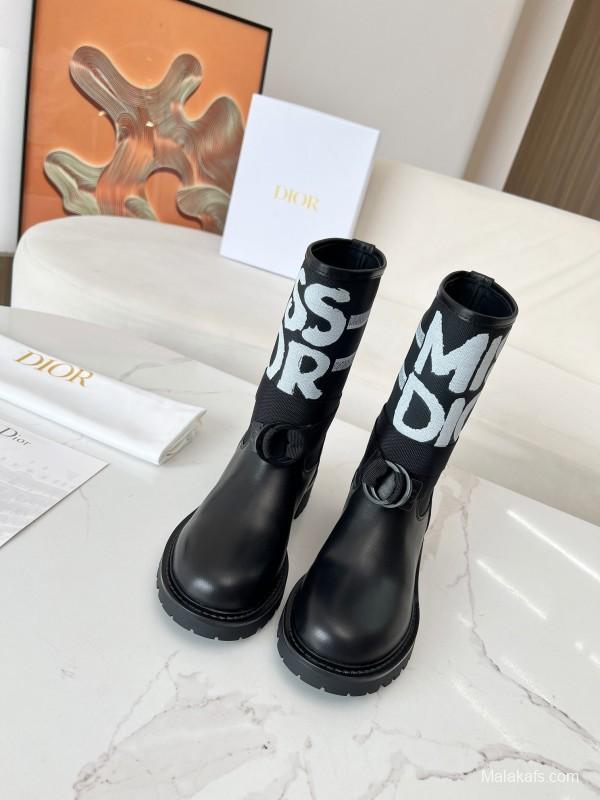 Dior 2025/SS Autumn Winter Boots Retro Work Boots Slip-On - LY00320