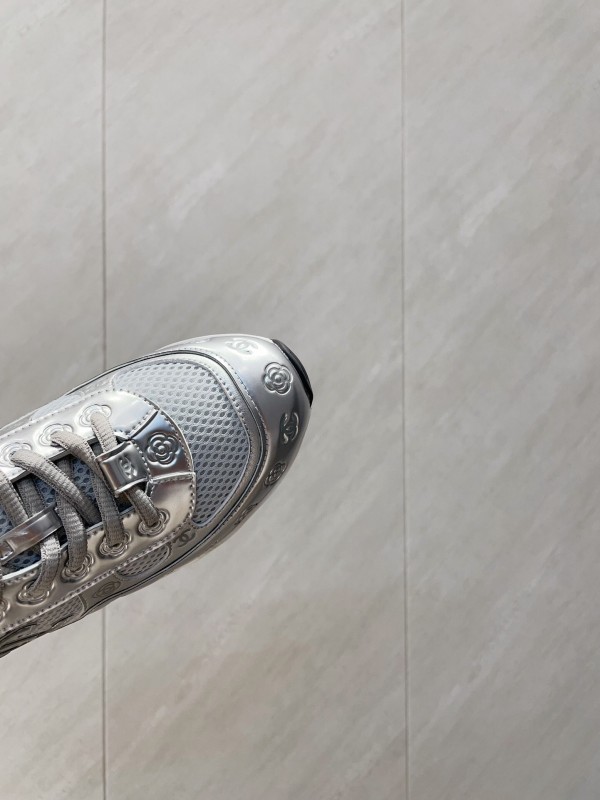 Chanel Silver Horn King II Casual Series Sports Shoes - KFY00330