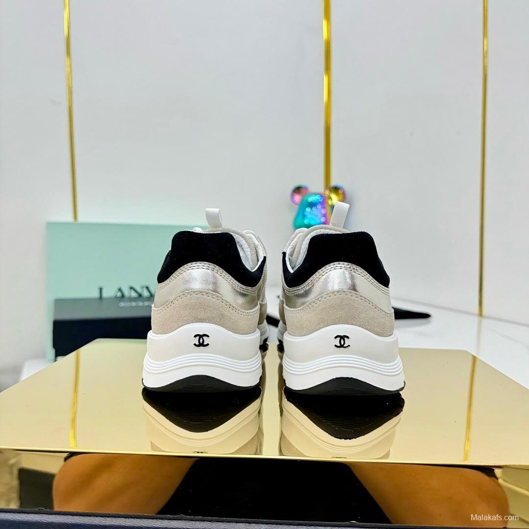Chanel 2025 SS Thick Sole Casual Sneakers - LY00310