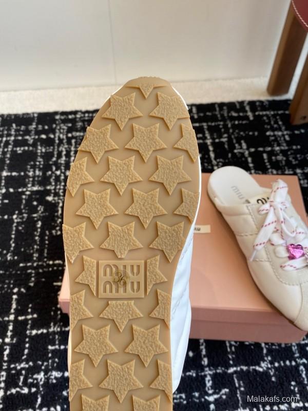 MiuMiu 2025 SS Early Spring Slip-On Trainer Loafer - KFY00295