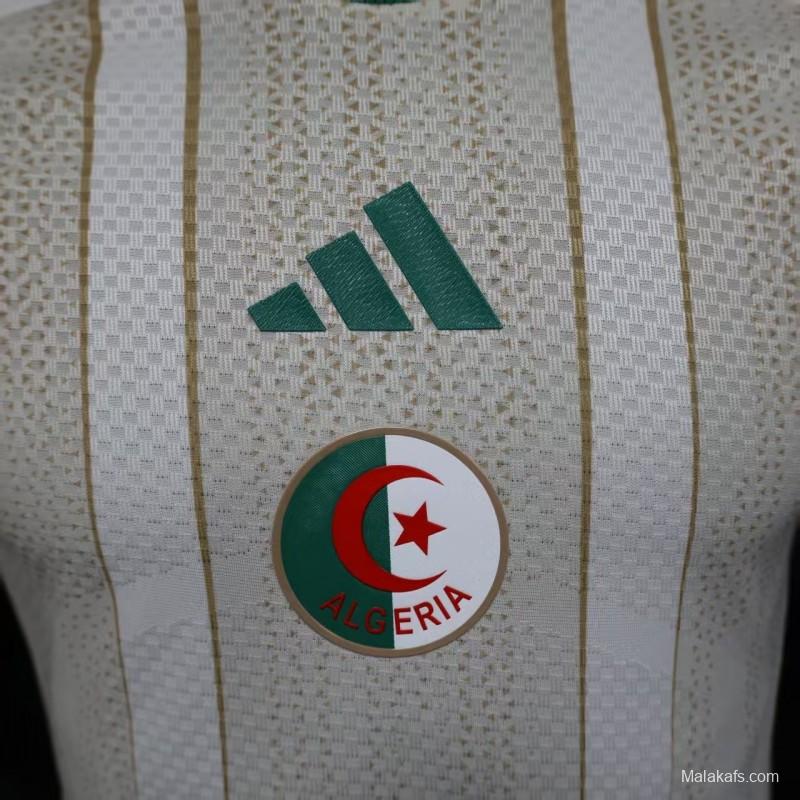 Player Version 2025 Algeria Home White Jersey