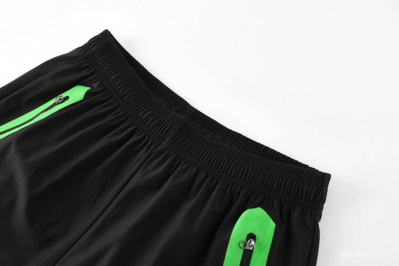 25/26 Real Betis White Black Green  Full zipper Jacket Tracksuit+ long pants