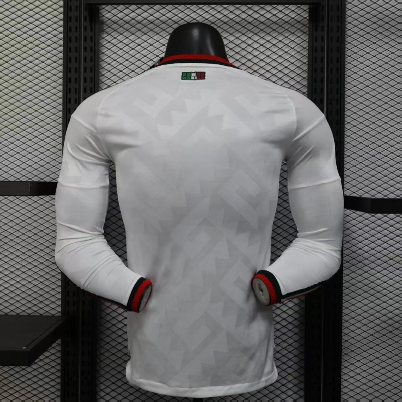 Player Version 2026 Mexico Away White Long Sleeve Jersey