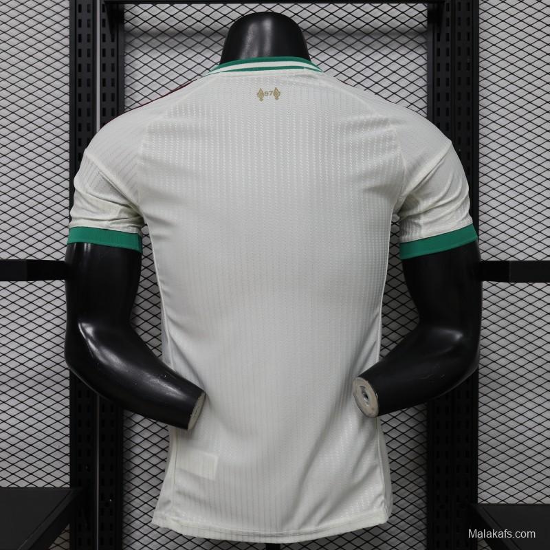 Player Version 26/27 Liverpool FC Off-White with Gold Crest  Special Edition Away Jersey