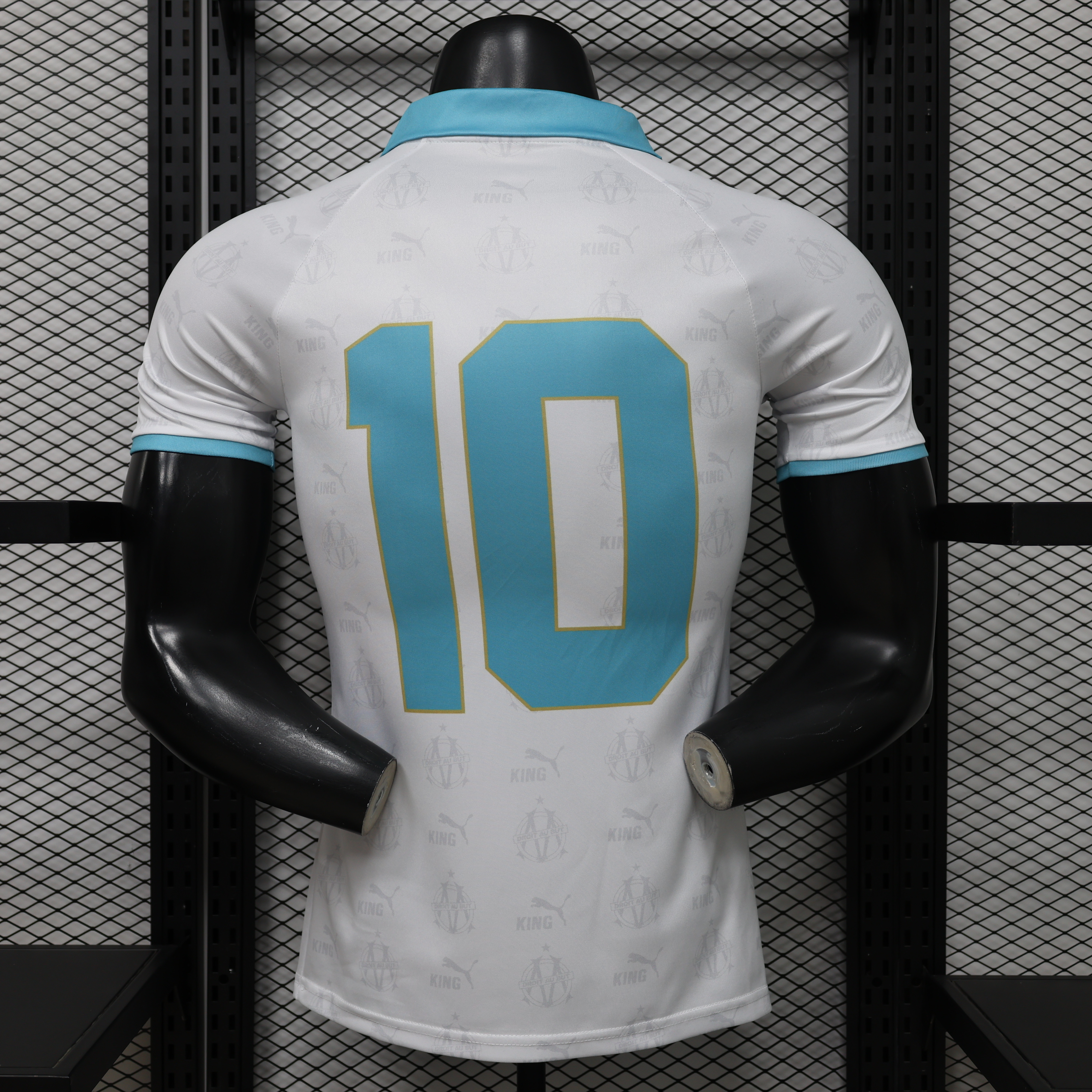 Player Version 26/27 Olympique de Marseille White with Sky Blue Special Edition Jersey