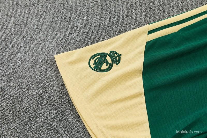 2026 Real Madrid Green Camouflage  Short Sleeve+Soccer Shorts