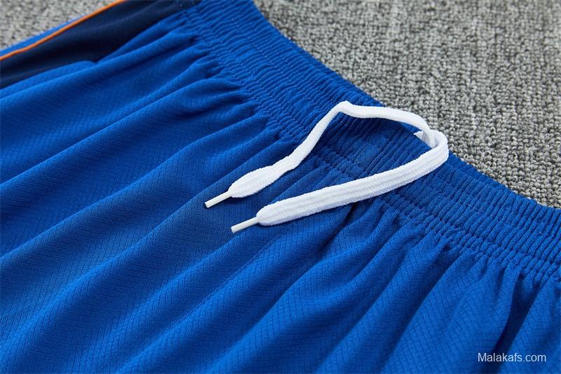 2026 France Blue & Orange Short Sleeve+Soccer Shorts