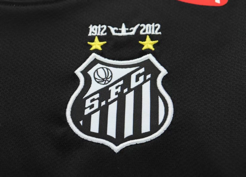 Retro Kids 12/13 Santos FC Black Long Sleeve Jersey