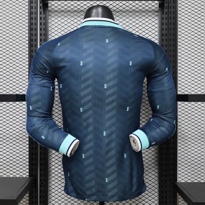 Player Version 2026 Germany Away Navy Blue  Long Sleeve Jersey