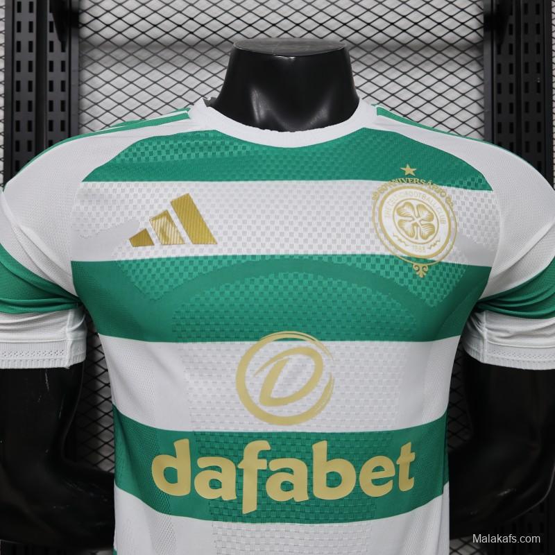 Player Version 26/27 Celtic Green & White Hooped Home Jersey