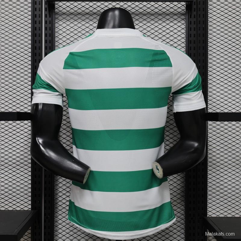Player Version 26/27 Celtic Green & White Hooped Home Jersey