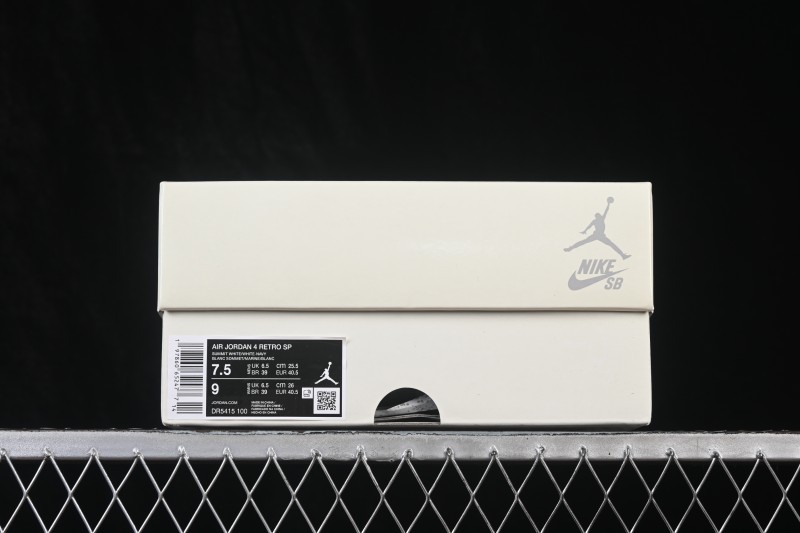 Nike SB x Air Jordan 4 Navy AJ4 Collaboration White Blue - DR5415-100