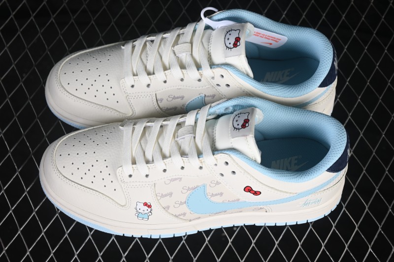 Nike SB Dunk Low Hello Kitty Custom Sweet Style Low-Top Casual Sneakers - FV3694-010