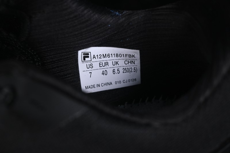 Fila Performance Athletics Sport Nuvole Run 3+ Comfortable Durable Low-Top Running Shoes - A12M611801FBK