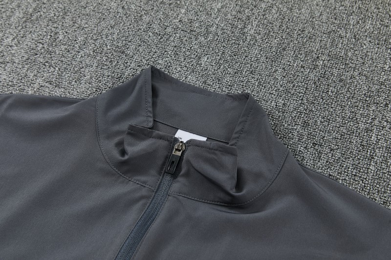 26/27 Inter Milan Grey & Black Full Zipper Jacket Tracksuit + Long Pants