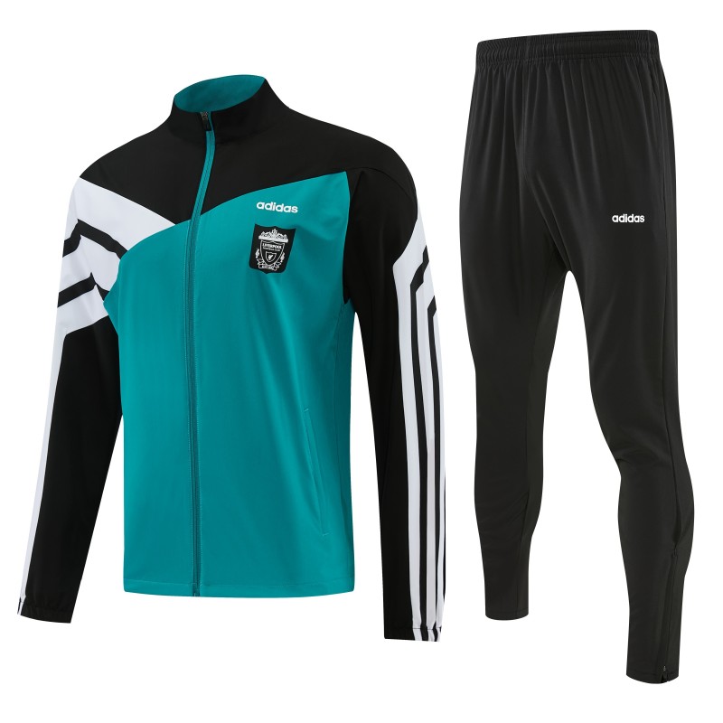 26/27 Liverpool  Teal & Black Full Zipper Jacket Tracksuit + Long Pants