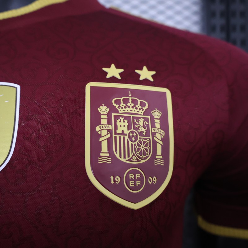 Player Version 26/27 Spain Third  Burgundy Jersey