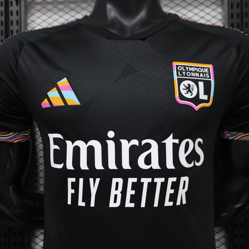 Player Version 26/27 Olympique Lyonnais Away Black Jersey