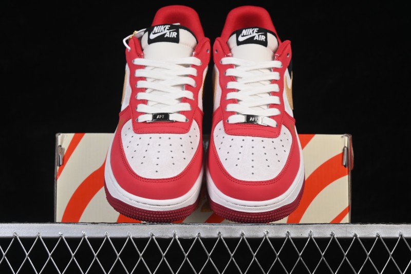 Nike Air Force 1 '07 Low Chinese New Year Edition Red Black Gold Colorway Casual Skateboarding Shoes - JP2026-139