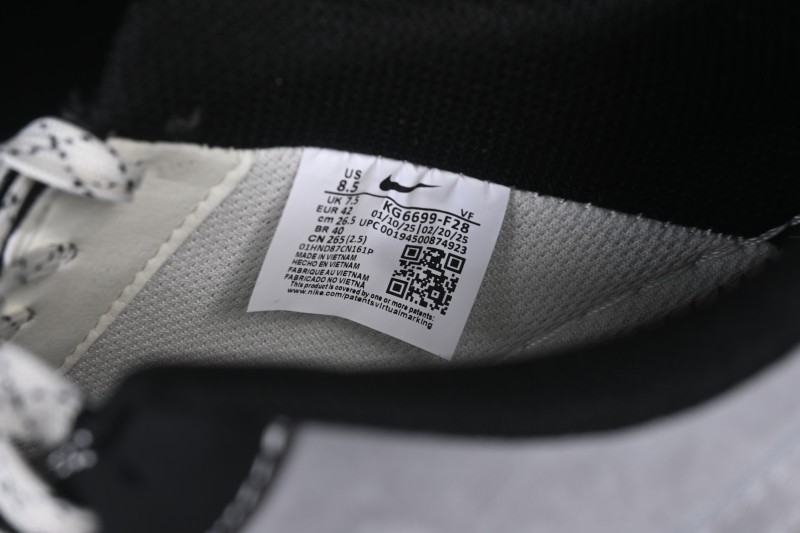 Nike Air Force 1 '07 Low Basketball Shoes with Classic Black White Grey Colorway - KG6699-F28