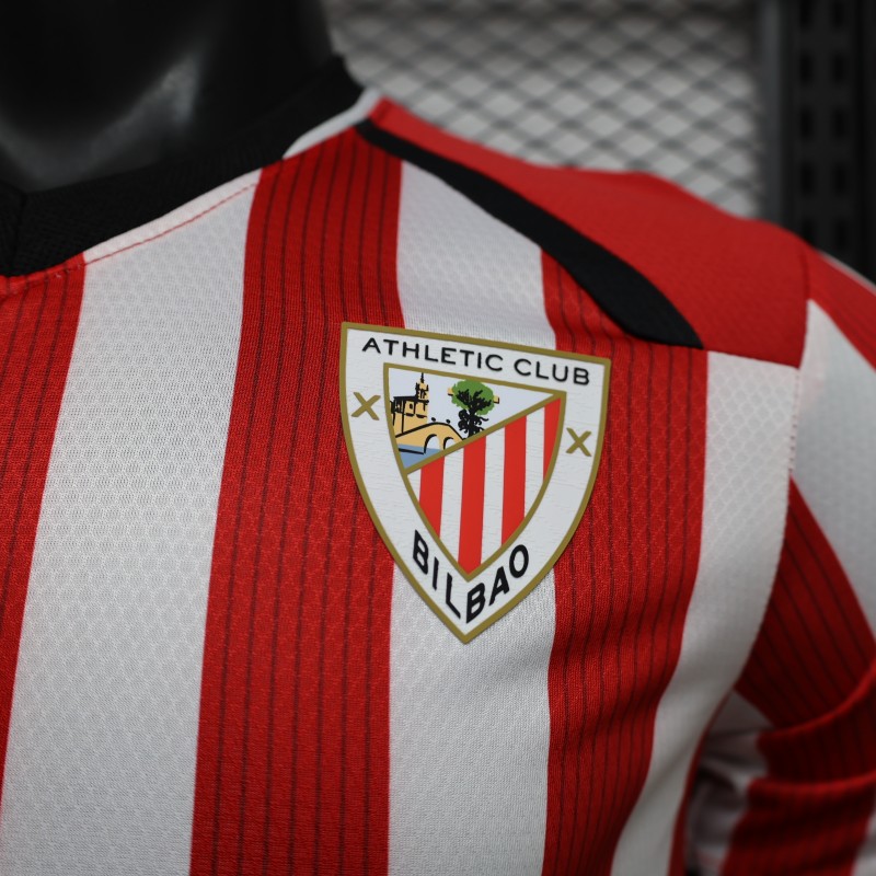Player Version 26/27 Athletic Bilbao Home Red White Stripes Jersey