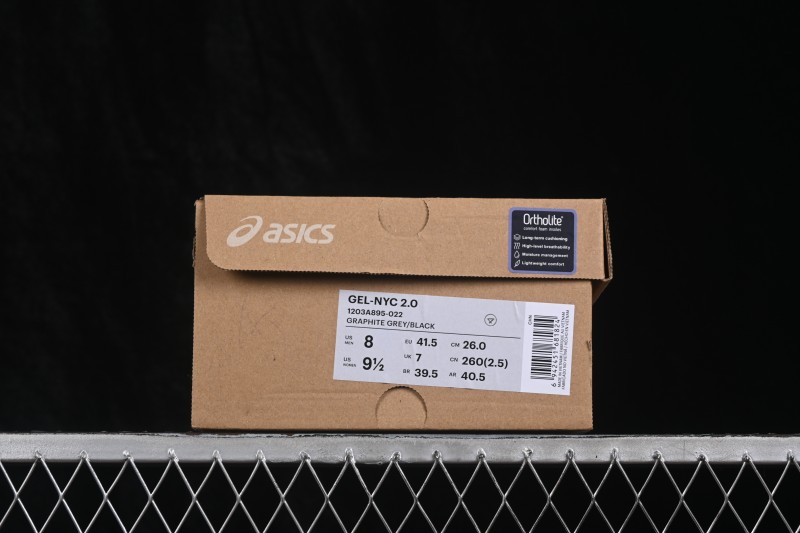 ASICS GEL-NYC Black Silver Unisex Retro Running Sneakers