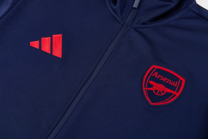 26/27 Arsenal FC Royal Blue Full Zipper Jacket Tracksuit + Long Pants