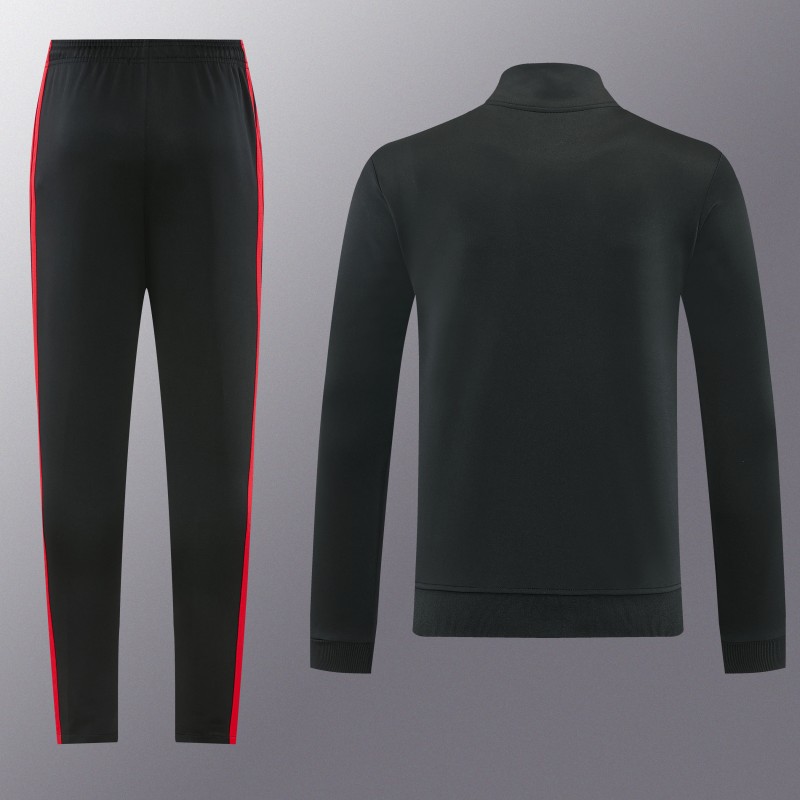26/27 Manchester United Black Full Zipper Jacket Tracksuit + Long Pants