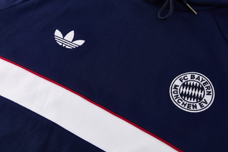 26/27 Bayern München Royal Blue Hoodie Full Zipper Jacket + Long Pants