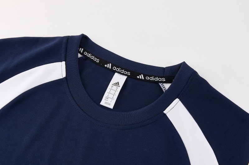 26/27 Adidas 17  Navy Blue Short Sleeve+Soccer Shorts
