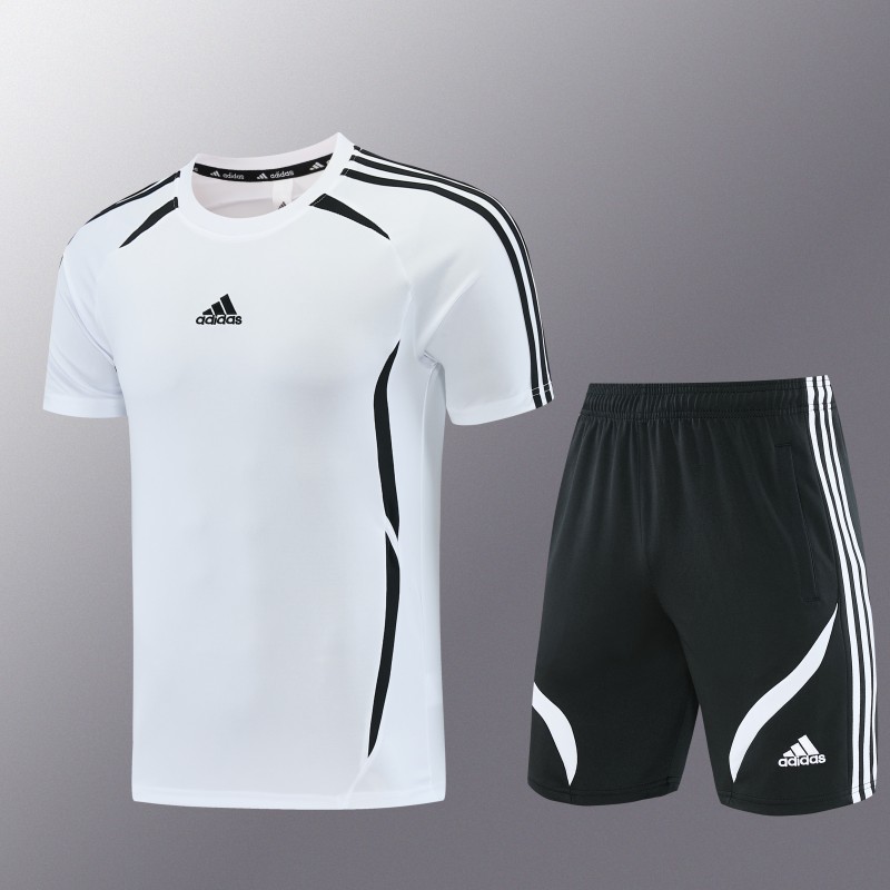 26/27 Adidas 16 White Short Sleeve+Soccer Shorts