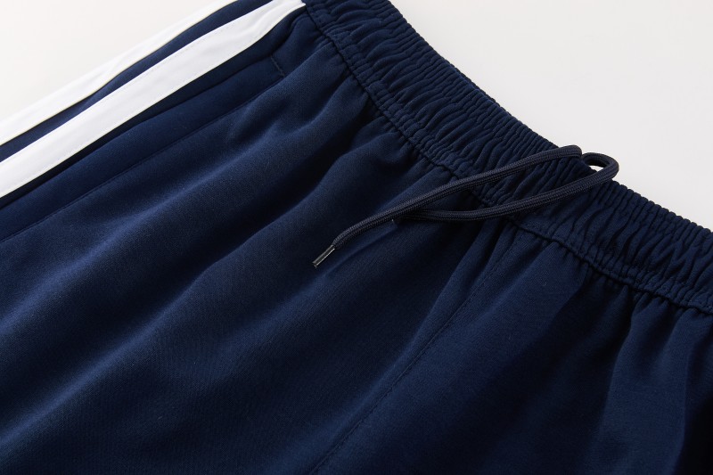 26/27 Adidas M06  Navy Blue Full Zipper Hooded Jacket Tracksuit + Long Pants