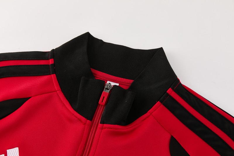 26/27 Manchester United FC  Red Full Zipper Jacket Tracksuit + Long Pants