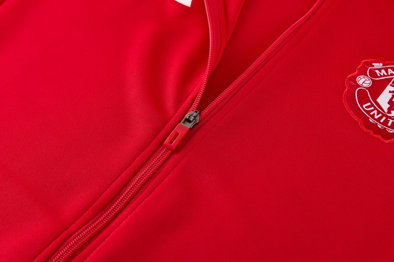 26/27 Manchester United FC  Red Full Zipper Jacket Tracksuit + Long Pants