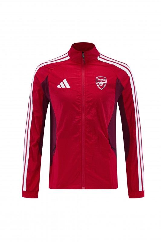 26/27 Arsenal FC Red  Full Zipper Windbreaker Jacket