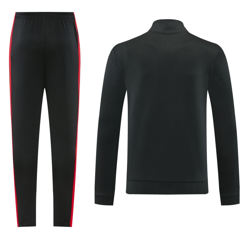 26/27 Manchester United Black Full Zipper Jacket Tracksuit + Long Pants