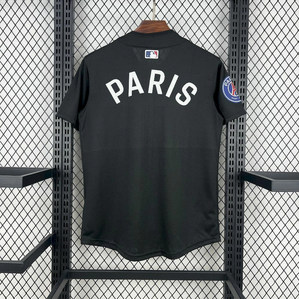 2025/26 PSG MLB Paris Saint-Germain US Pack Black Jersey