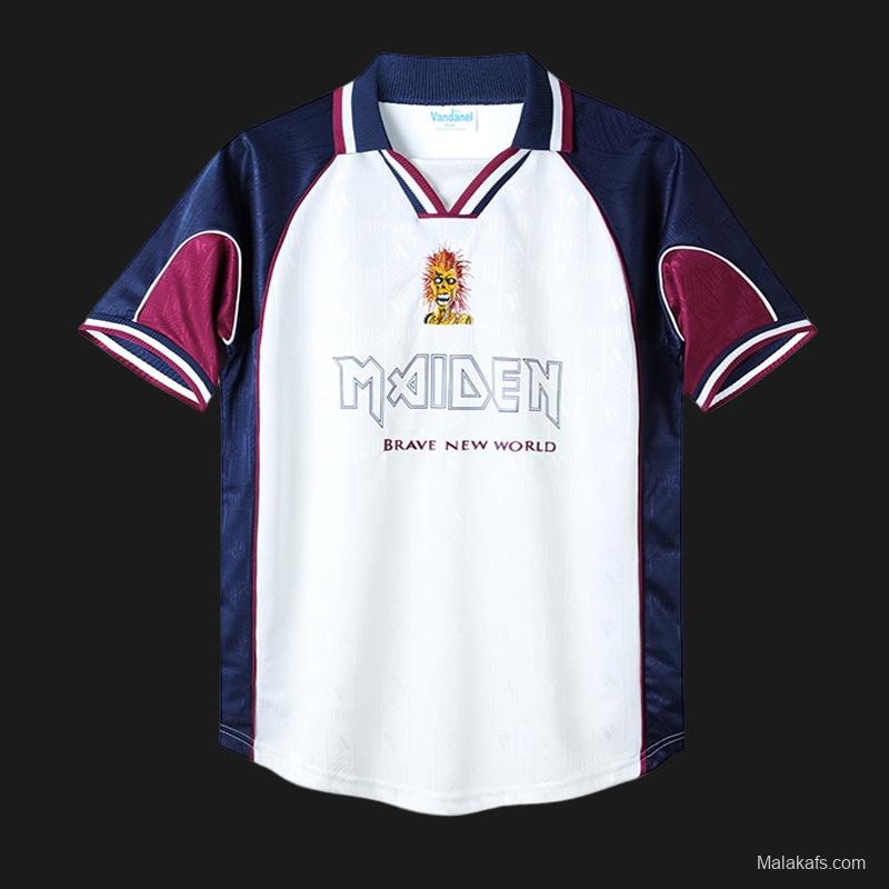 Retro 99/01 West Ham United x Iron Maiden Away White Jersey