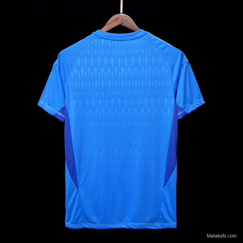 23/24 Juventus Blue Goalkeeper Jersey